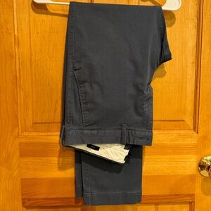 Dark Blue Mens J. Crew Slim Flex Chino 33W 30L